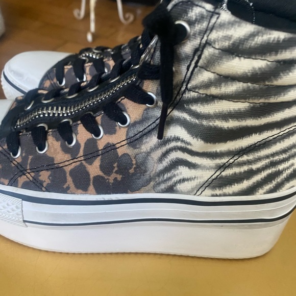 Platform Animal Print Ash Sneaker - Picture 2 of 5
